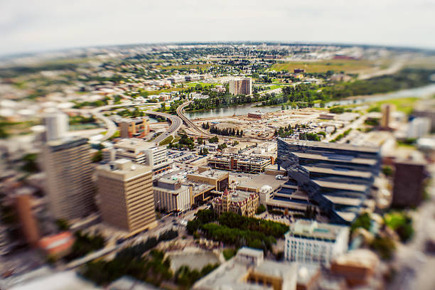 istock Calgary cityscape viewed with lensbaby 481915165