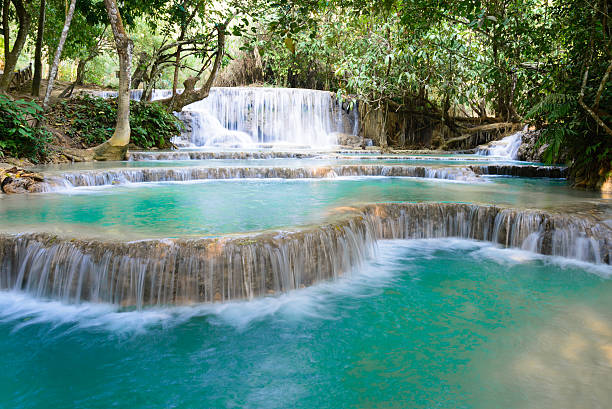 istock Kouangxi waterfall at Luang Prabang in Laos. 481918618