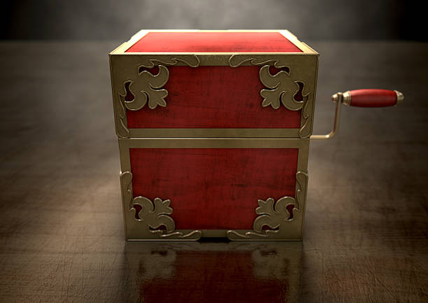 istock Close Jack-In-The-Box Antique 481919156