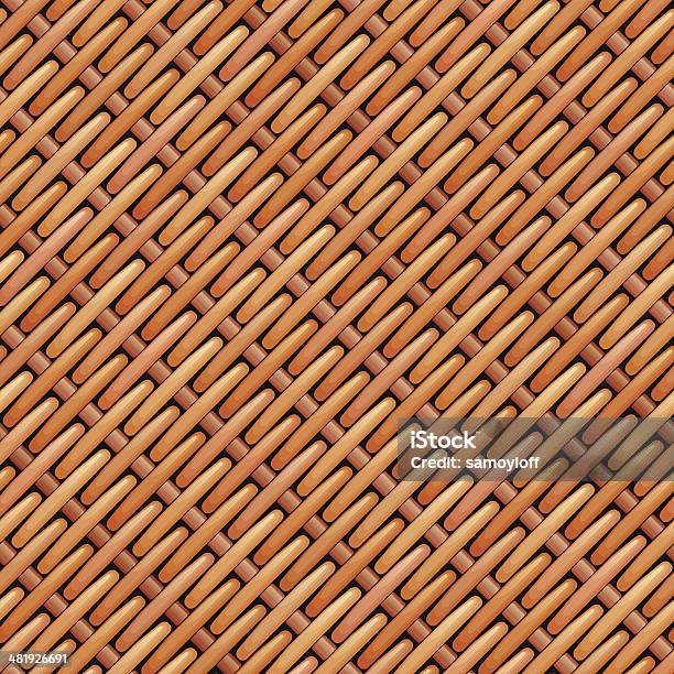 Costuras Diagonais Grade De Textura De Vime - Arte vetorial de stock e mais imagens de Cesto - Cesto, Tecelagem, Vime - Material