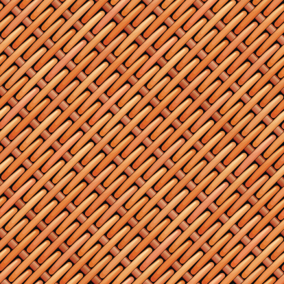 Wicker Mat Pattern Seamless Diagonal Wicker Mat Texture Stock Illustration - Download ...