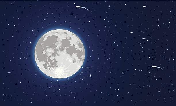 луна - moon stock illustrations