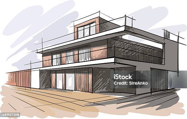 Architecture Stock Illustration - Download Image Now - House, Architecture, Plan - Document