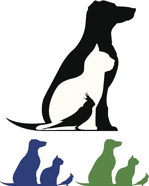 Vector illustration of Pet Silhouette