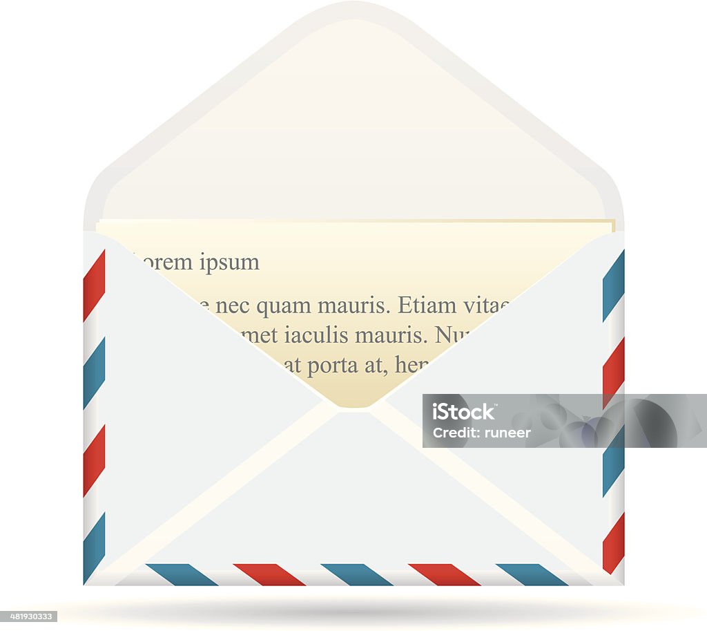 Mail (airmail - arte vettoriale royalty-free di Background trasparente