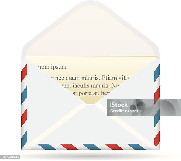 Mail Airmail - Immagini vettoriali stock e altre immagini di Background trasparente - Background trasparente, Busta, Clip art