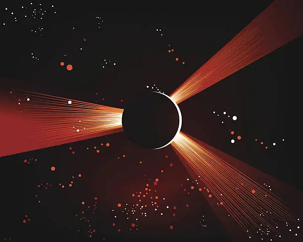 Vector illustration of Solar eclipse