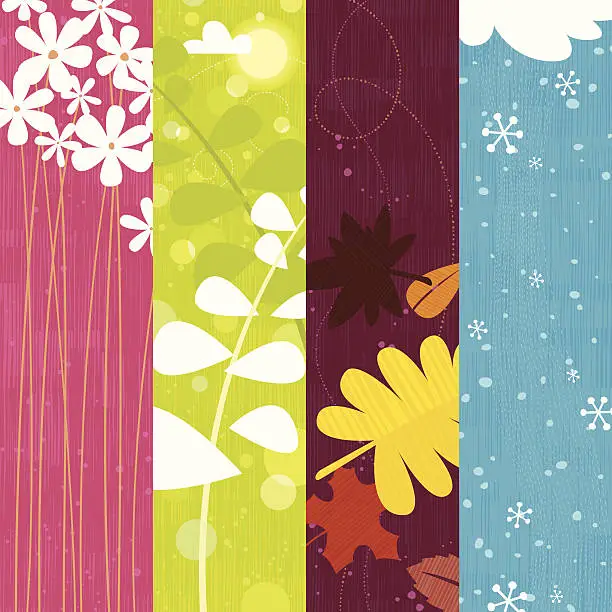 Vector illustration of Seasons