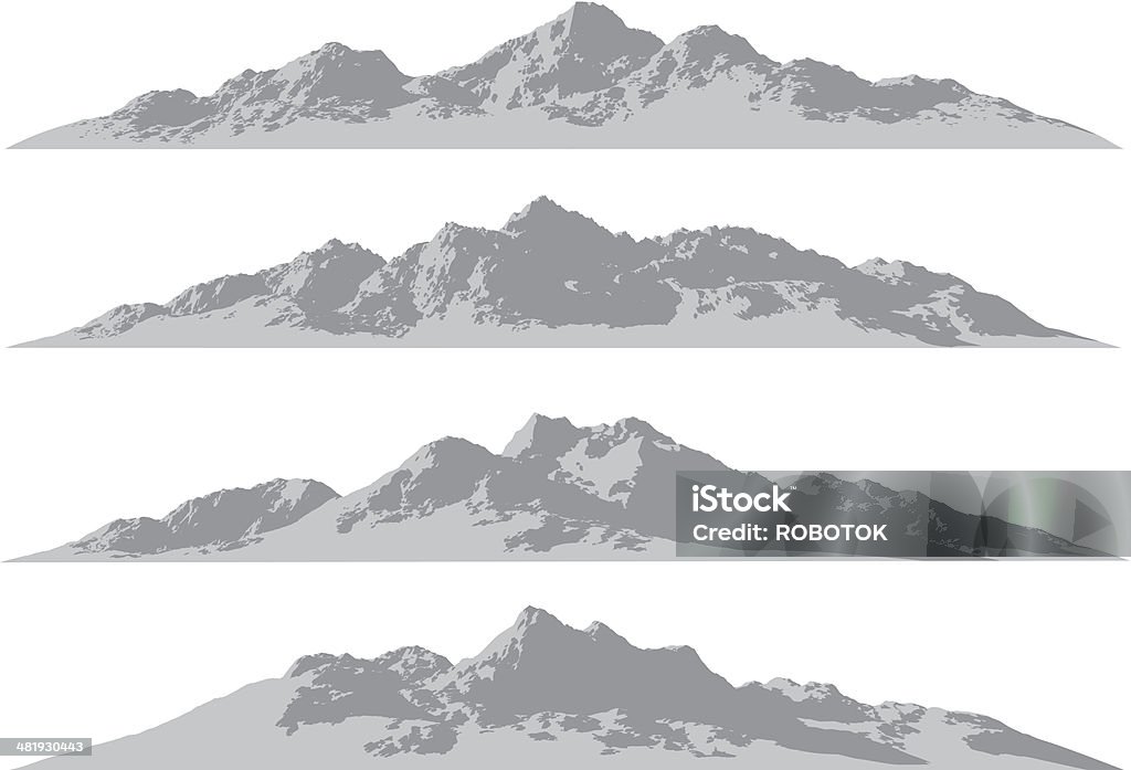 Intervalos de Montanha - Royalty-free Monte Everest arte vetorial