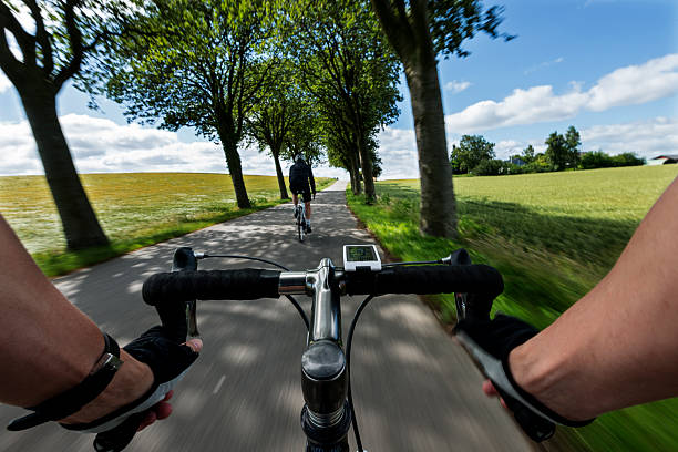 istock Road Cycling From Riders Perspective With Speed Blur 481930568