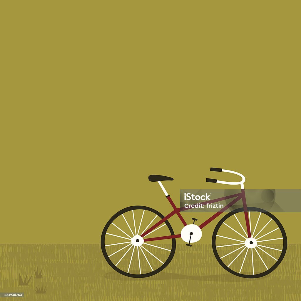 Green Biking Green Biking background. Bicycle stock vector