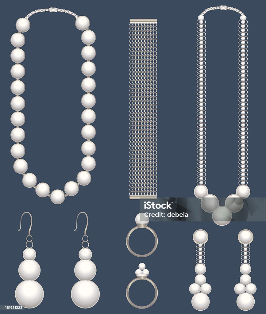 Bijoux - clipart vectoriel de Collier libre de droits