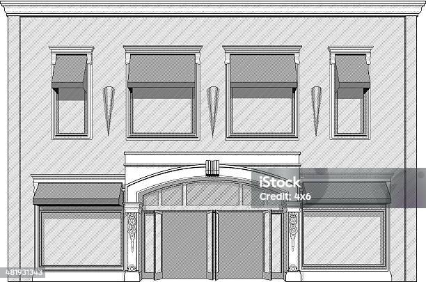 Illustration Vectorielle De Devant Vecteurs libres de droits et plus d'images vectorielles de Appartement - Appartement, Architecture, Bâtiment vu de l'extérieur