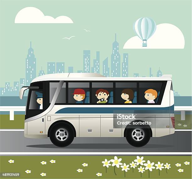 Visite De La Ville Vecteurs libres de droits et plus d'images vectorielles de Bus - Bus, Autocar, Navette bus