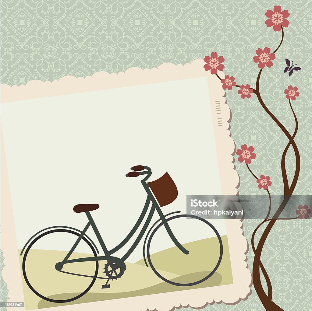 Свежий воздух велосипед - Векторная графика Двухколёсный велосипед роялти-фри