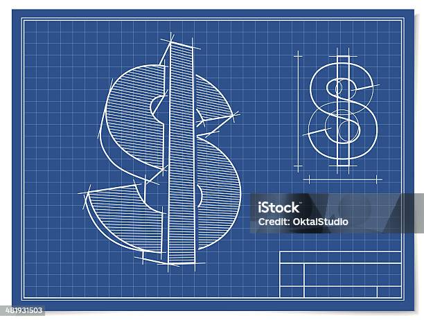 Vetores de O Dólar Projeto e mais imagens de Plano de arquitetura - Plano de arquitetura, Finanças, Moeda Corrente