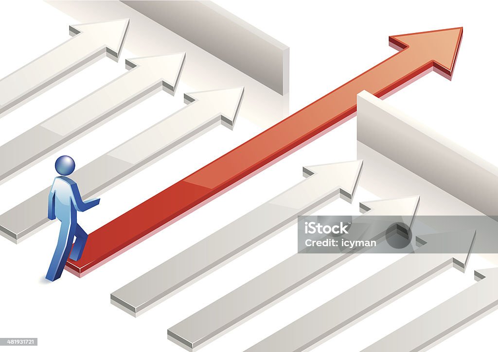 Rechts Weg - Lizenzfrei Abstrakt Vektorgrafik