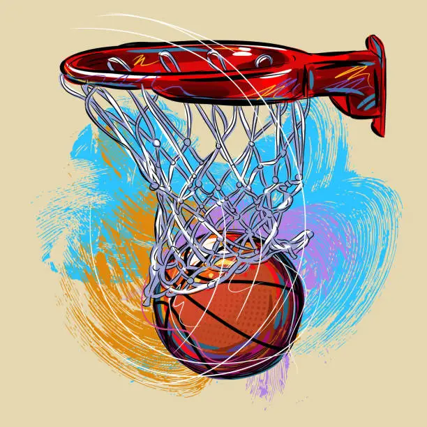 Vector illustration of Basketball