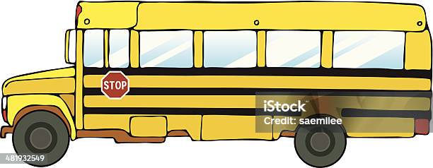 스쿨 버스 통학 버스에 대한 스톡 벡터 아트 및 기타 이미지 - 통학 버스, 교습, 교육