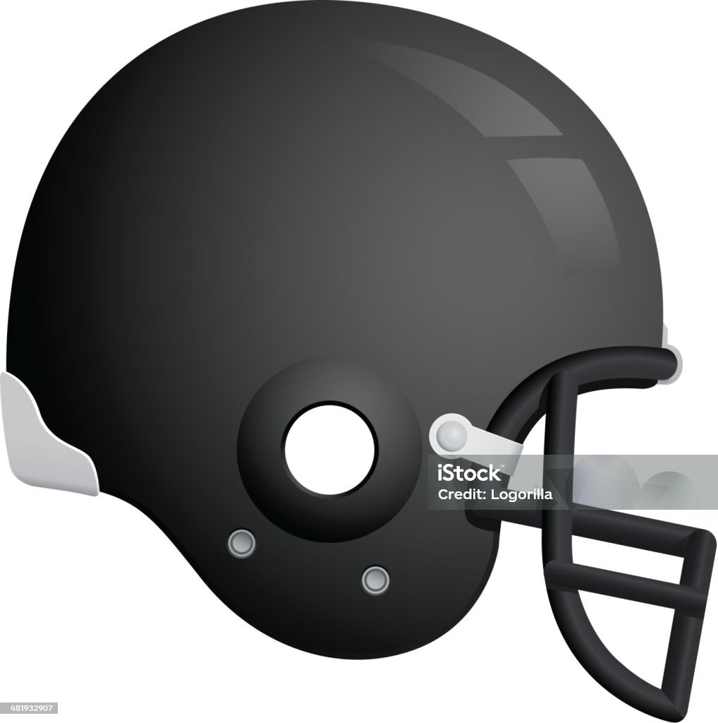 Football Helmet Vector illustration of a US football helmet. Football Helmet stock vector