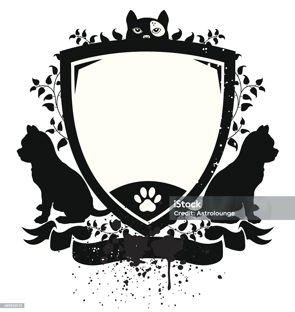 Escudo de Cão - Royalty-free Cão arte vetorial