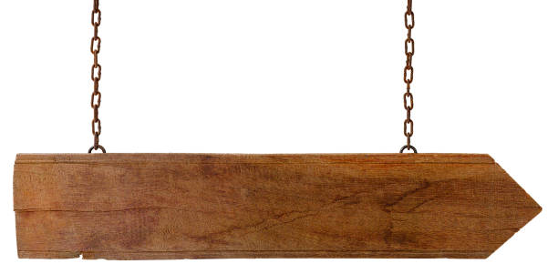 istock Old weathered wood signboard. 481934148