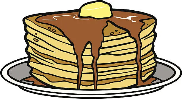 Vector illustration of Pancake Party