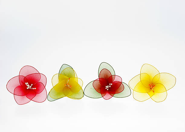 Artificial flower. Colorful of flower made from fabric. nub stock pictures, royalty-free photos & images