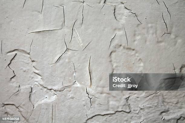 Ancient Cracking White Paint Texture Background Stock Photo - Download Image Now - 2015, Abstract, Ancient