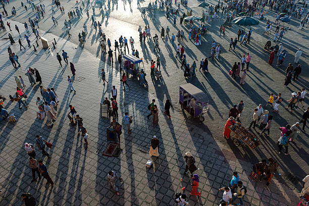 istock Evening Djemaa El Fna Square with Koutoubia Mosque, Marrakech, Morocco 481936626