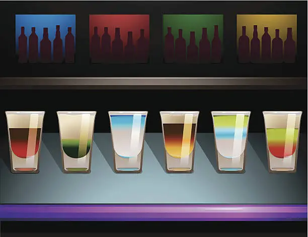 Vector illustration of Bar Shots