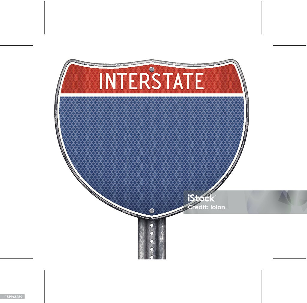 USA interstate road sign - Lizenzfrei Interstate Highway - USA Vektorgrafik