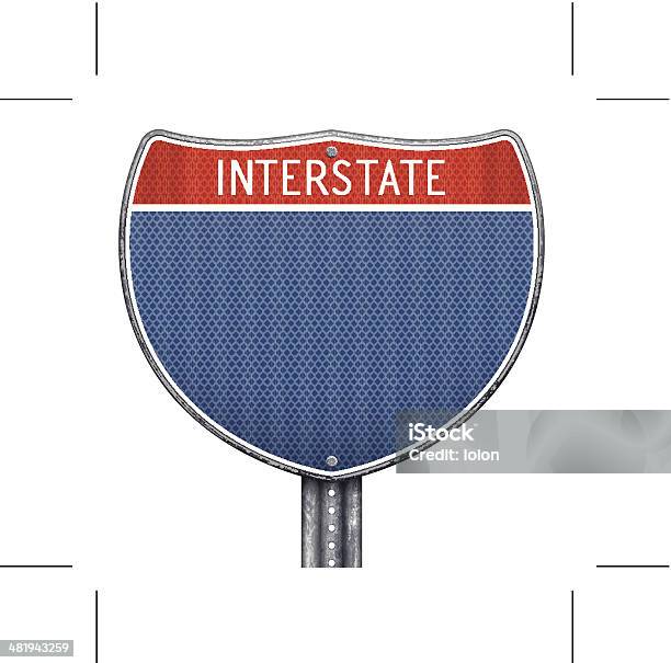 Usa Interstate Road Sign Stock Vektor Art und mehr Bilder von Interstate Highway - USA - Interstate Highway - USA, Mehrspurige Strecke, Schild