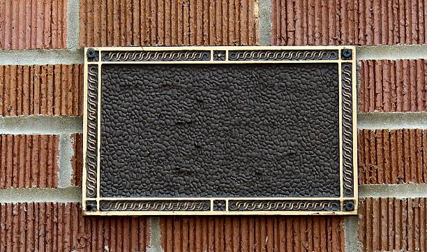 istock Black and Gold Blank Sign 481943320
