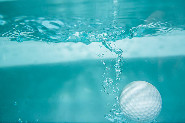 istock Golf ball in the water for background. 481943914
