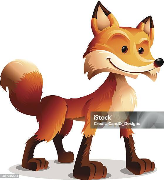 Red Fox Sourire Narquois Vecteurs libres de droits et plus d'images vectorielles de Renard - Renard, Fond blanc, Renard roux
