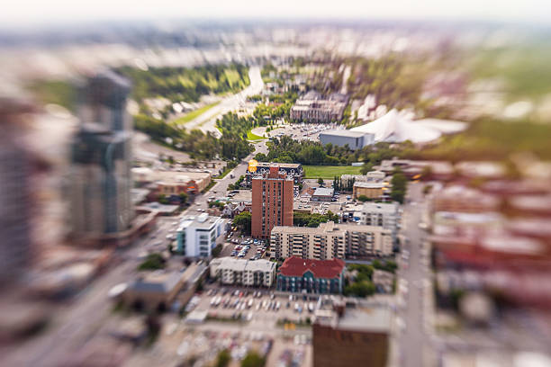 istock Calgary cityscape viewed with lensbaby 481945601