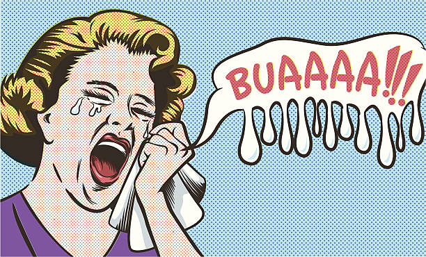 illustrations, cliparts, dessins animés et icônes de femme pleurer - pleurer