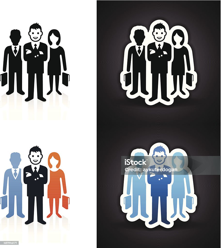 Business-Team-Symbol - Lizenzfrei Arbeitspersonal Vektorgrafik
