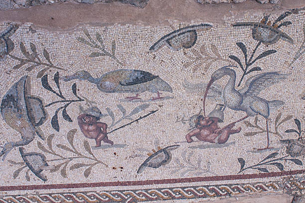istock the ancient Roman house - Villa Sileen in Libya 481946818