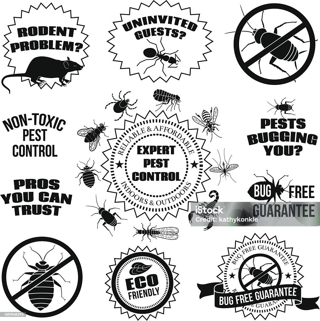 Exterminator Graphics Exterminator Design Elements Stock Illustration - Download Image Now ...