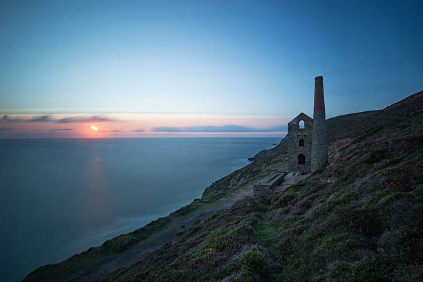 istock Sunset over the remains of a Cornish Tin Mine 481949392