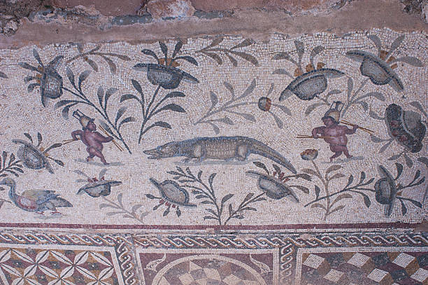 istock the ancient Roman house - Villa Sileen in Libya 481949474