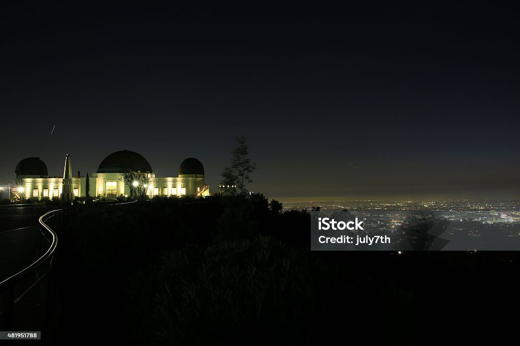 Griffith Observatory Los Angeles, California Hollywood Sign Stock Photo