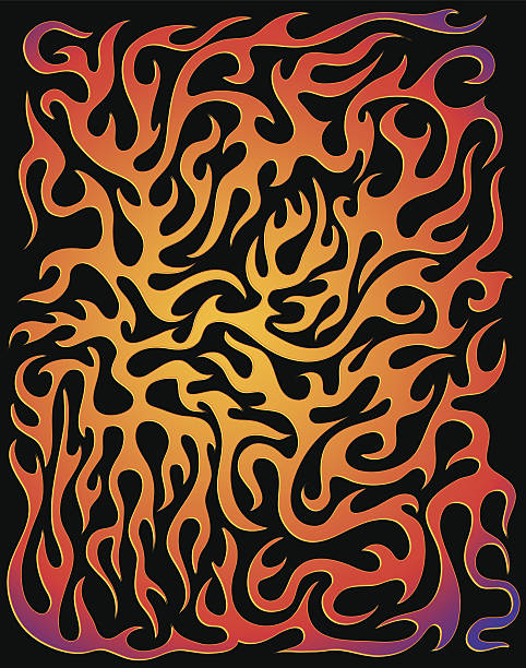 Bекторная иллюстрация Все через пламя (вектор