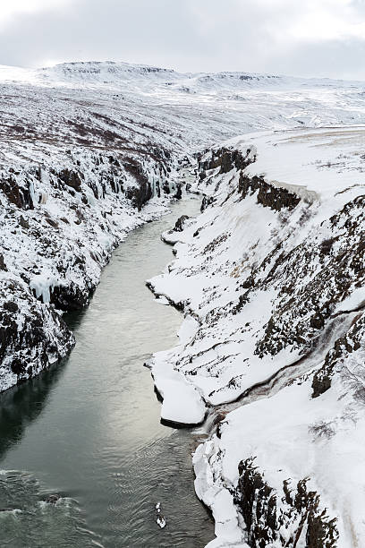 zimowy krajobraz, islandia - winter lake snow water zdjęcia i obrazy z banku zdjęć