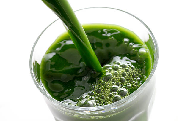 Green juice stock photo