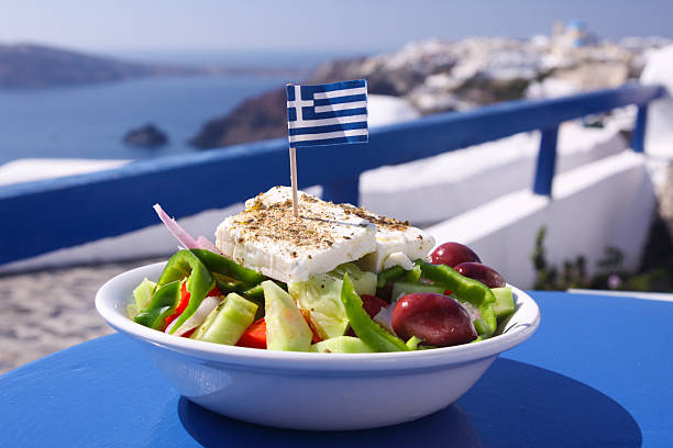 istock Greek Salad in Santorini, Greece 481963885