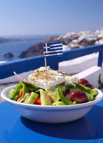 istock Greek Salad in Santorini, Greece 481963897