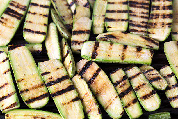 istock Grilled zucchini on barbecue 481963916